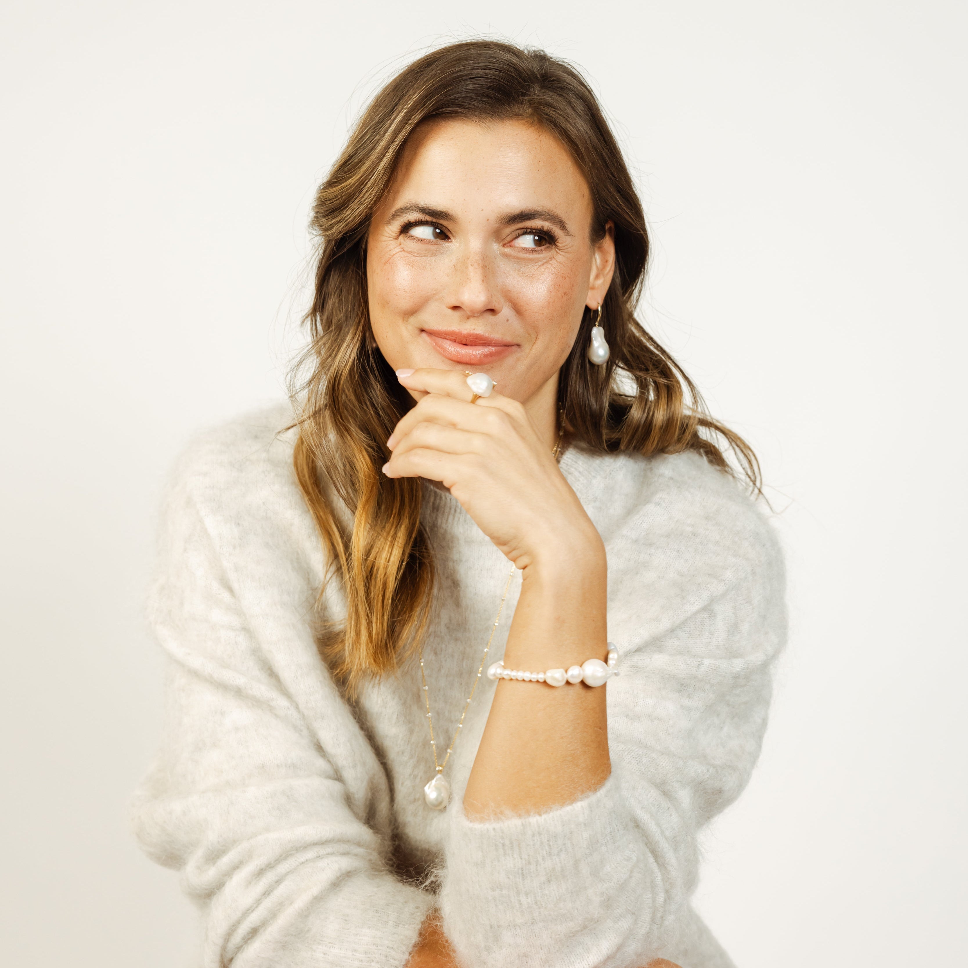 Süßwasser Armband "Bold Unity" - Calissi